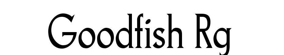 Goodfish Regular Font Download Free
